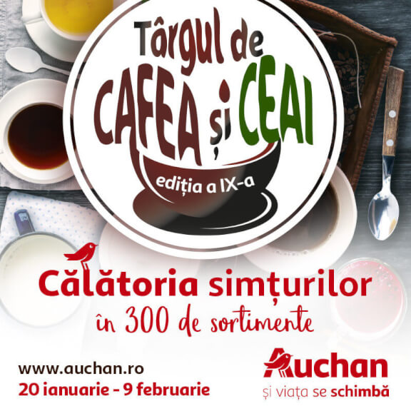 A început cel mai mare târg de cafea și ceai din Auchan